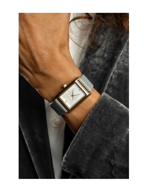 Montre Monica Monaco - Collection Diamand 0.025ct/k - Gris