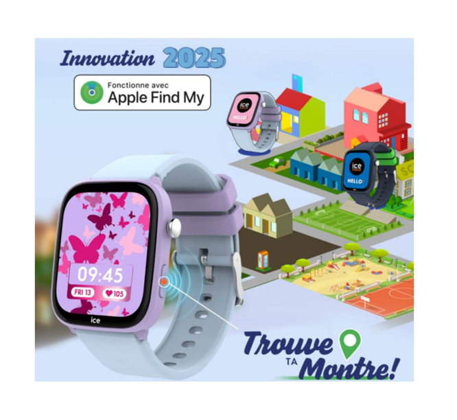 Montre connectée ICEWATCH Ice Smart Junior 3.0 Find My-Violet/Bleu