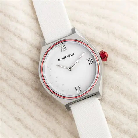 Montre Mauboussin – Elle A Mis Le Feu Blanc Diamant 0,022 ct/k