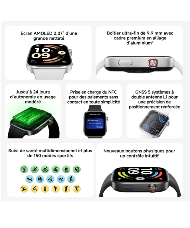 XIAOMI Redmi Watch 6 NFC Gris